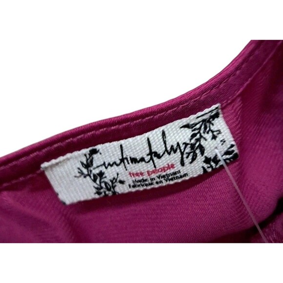 NWT Intimately Free People Dress Women's Medium Pink Berry Countryside Maxi Slip - Picture 5 of 11